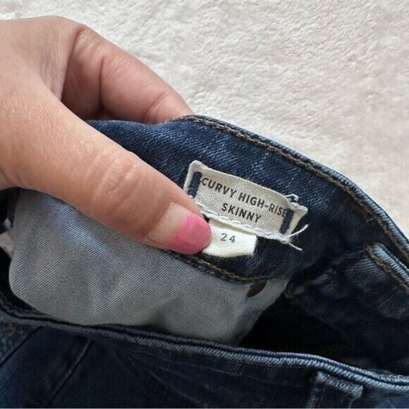 Madewell Curvy High-Rise Skinny Jeans in Hayes Wash Size 24 - Picture 13 of 14